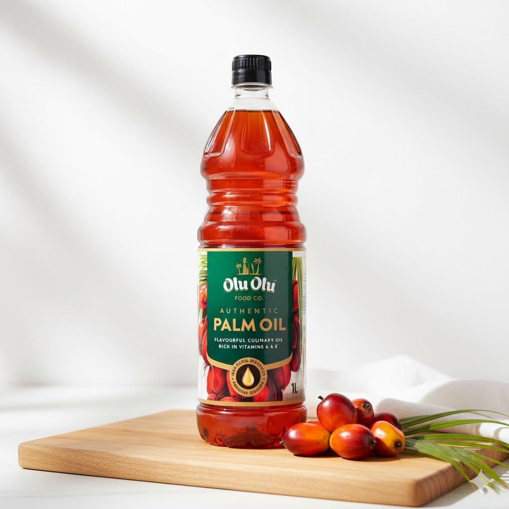 Africa Select Olu Olu Red Palm Oil | 1 Litre | Pure & Natural Palm Oil for Cooking | Authentic West African & Caribbean Cuisine