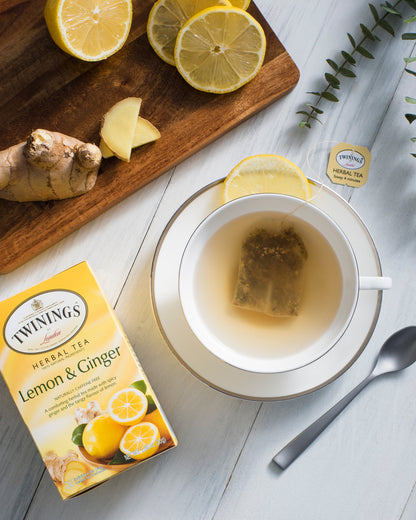 Twinings Lemon & Ginger Tea (6x20 Bag)-2