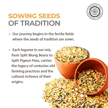 Indian Bean & Lentil Superfood - Five Delicious Panchratna Dal Mixed Jar-8