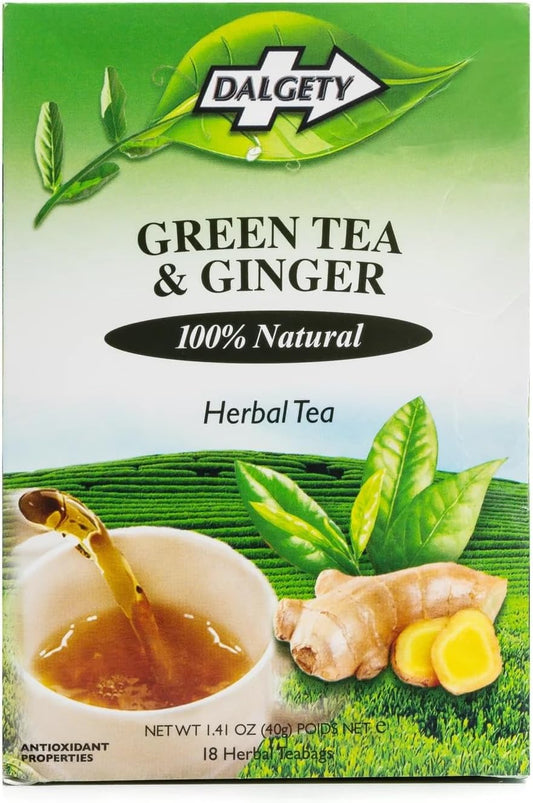 Dalgety Sorrel/Hibiscus & Ginger Herbal Infusion 3x45g Cartons (3 Pack) 100% Natural, Caffeine-Free Tea (Total 54 Teabags); Our Delicious Tea Builds the Immune System, Fights Fatigue & Boosts Energy