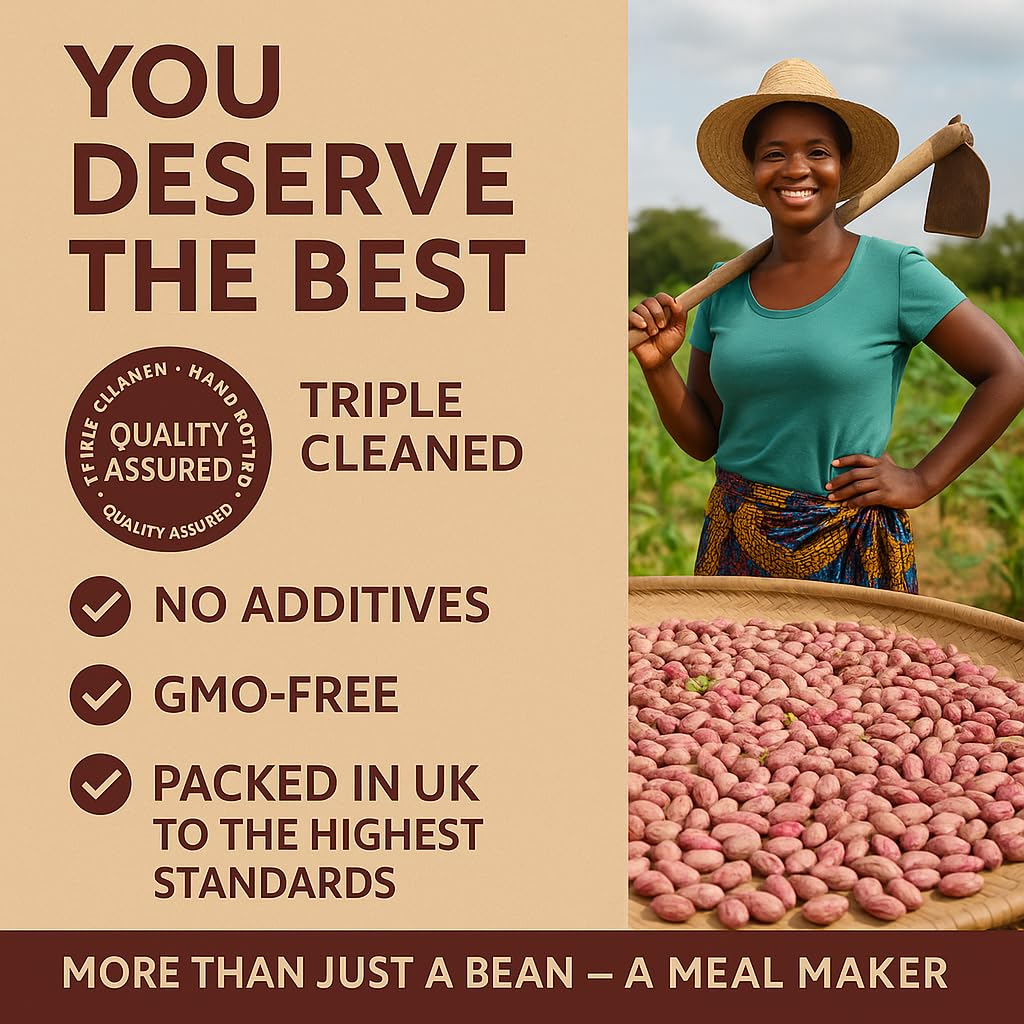 Africa Select Rosecoco Beans 1.5kg | Premium Speckled Beans for Stews, Soups & Salads