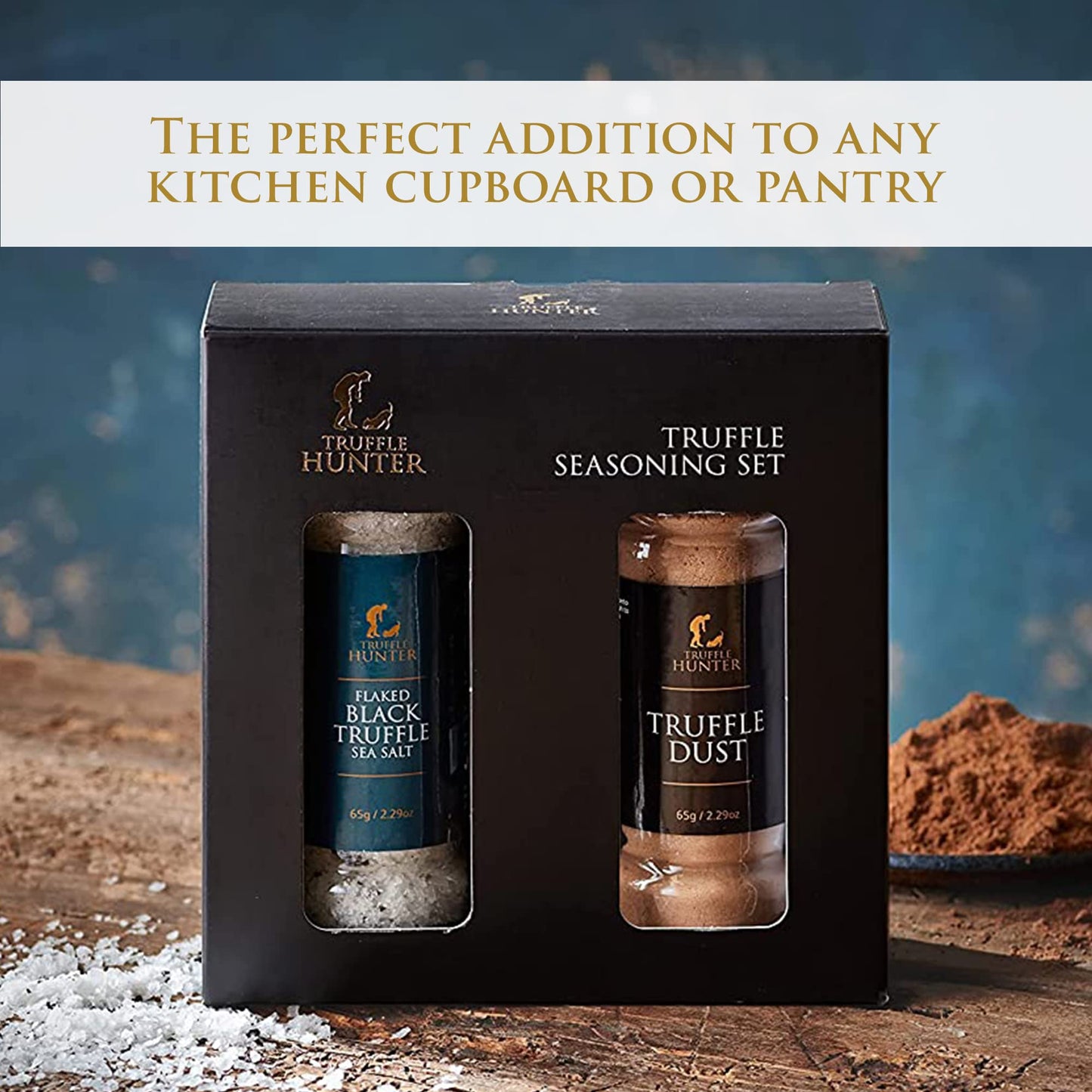 TruffleHunter - Black Truffle Dust - Umami Seasoning - Gourmet Condiments - 65g