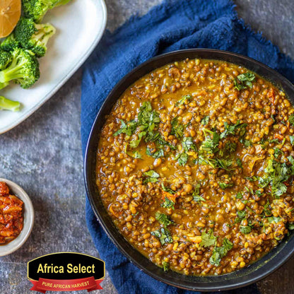 Africa Select Mung Dal 3kg | Premium Split Mung Beans for Soups, Curries, Khichdi & Salads | Family-Size Resealable Pack