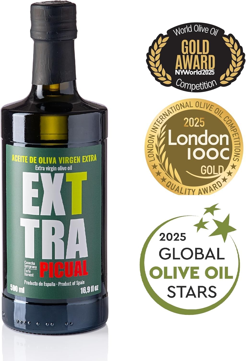 World's Best Olive Oils London IOOC 2025 - Gift box 3x500 ml.
