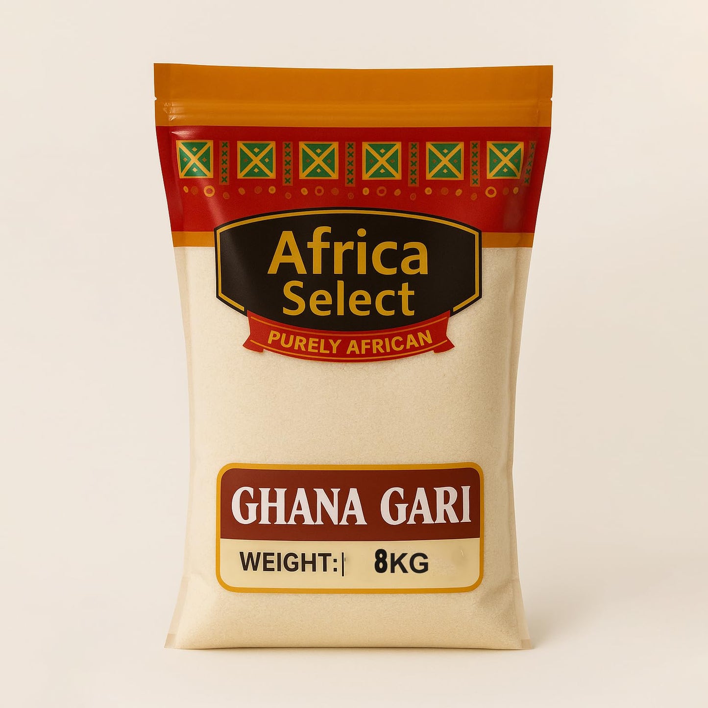Africa Select Ghana Gari 1.5kg | Premium Fermented Cassava Granules for Eba, Fufu & African Cuisine