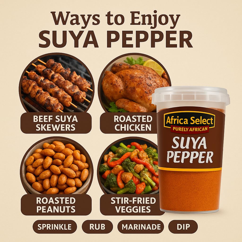 Africa Select Suya Pepper 250g | Authentic West African BBQ Spice Blend