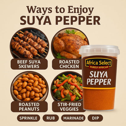Africa Select Suya Pepper 250g | Authentic West African BBQ Spice Blend