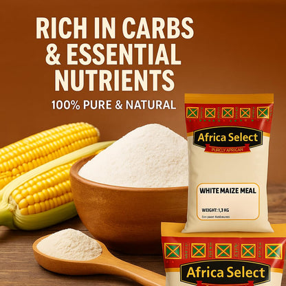 Africa Select White Maize Meal 1.5kg | Premium Maize Flour for Sadza, Ugali, Nshima & Traditional African Dishes