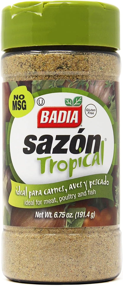 Badia Sazon Tropical Seasoning Green Jar 191.4g