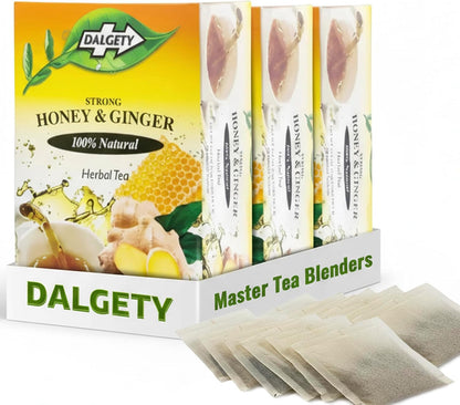 Dalgety Sorrel/Hibiscus & Ginger Herbal Infusion 3x45g Cartons (3 Pack) 100% Natural, Caffeine-Free Tea (Total 54 Teabags); Our Delicious Tea Builds the Immune System, Fights Fatigue & Boosts Energy