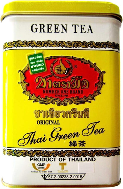 Chatramue Thai Green Tea Powder – 2.5g Tea Bags (Pack of 50) – Authentic Thai Flavor, Perfect for Hot or Iced Drinks