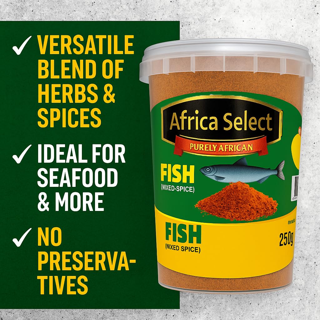 Africa Select Fish Mixed Spice 250g | Flavourful Seasoning Blend for Seafood Dishes