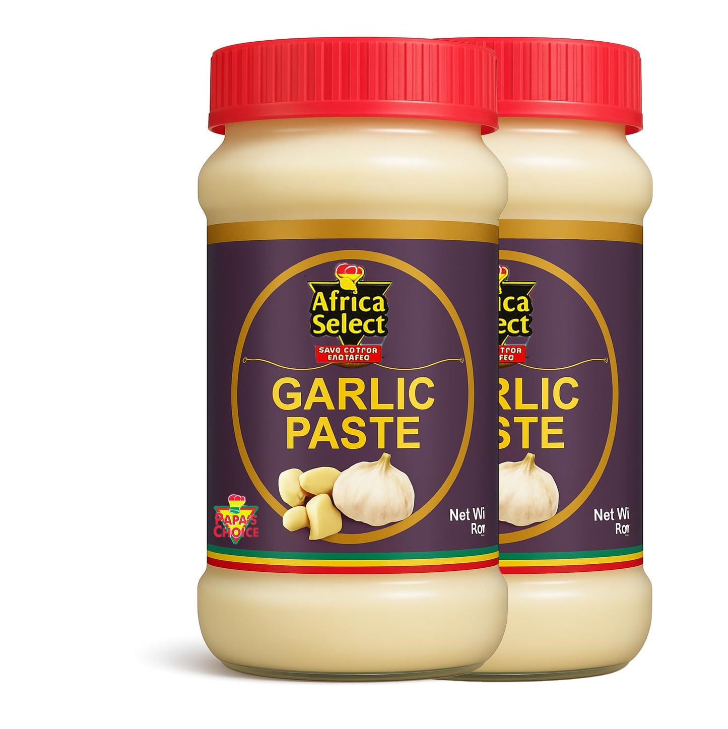 Africa Select Papa's Choice Garlic Paste 1kg | Ready-to-Use Fresh Garlic for Cooking