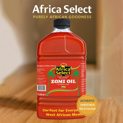 Africa Select Zomi Oil 500ml | No Added Colour | Spiced Palm Oil