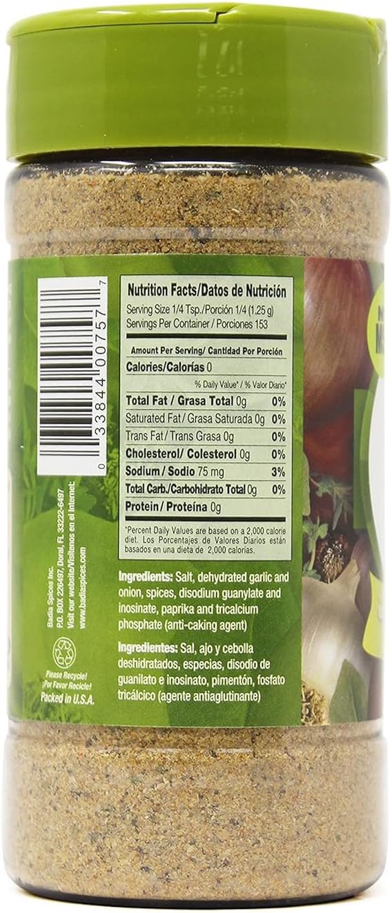 Badia Sazon Tropical Seasoning Green Jar 191.4g