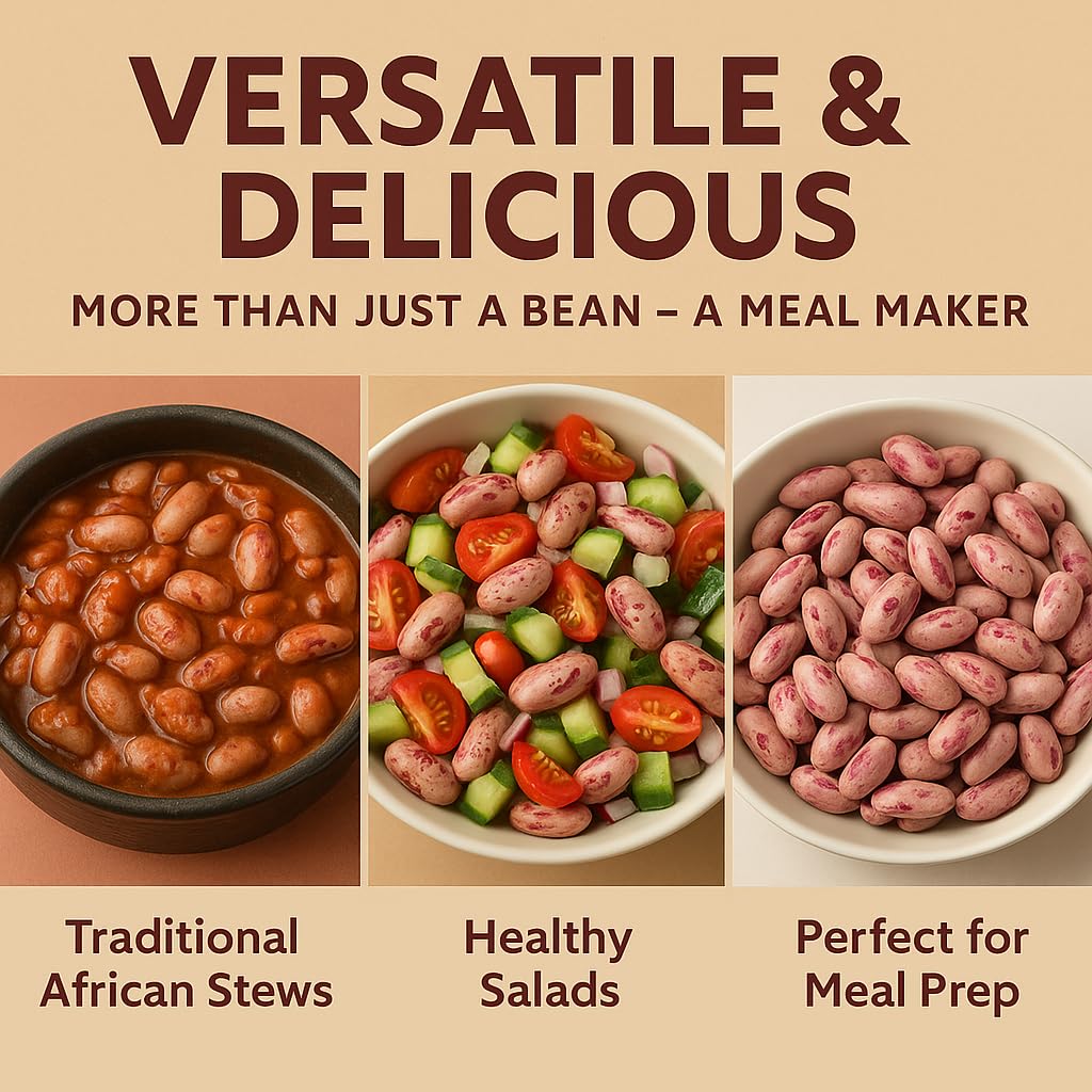 Africa Select Rosecoco Beans 1.5kg | Premium Speckled Beans for Stews, Soups & Salads