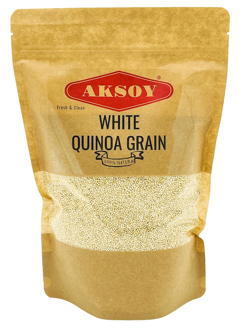 White Quinoa 5KG | Whole Grain Quinoa - Ready to Cook Food for Oats and Seeds Recipes - Nutritious Meal with Essential Vitamins, Protein, and Fiber, Perfect for Salads