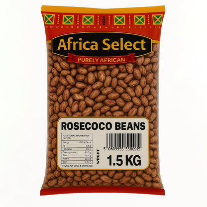Africa Select Rosecoco Beans 1.5kg | Premium Speckled Beans for Stews, Soups & Salads