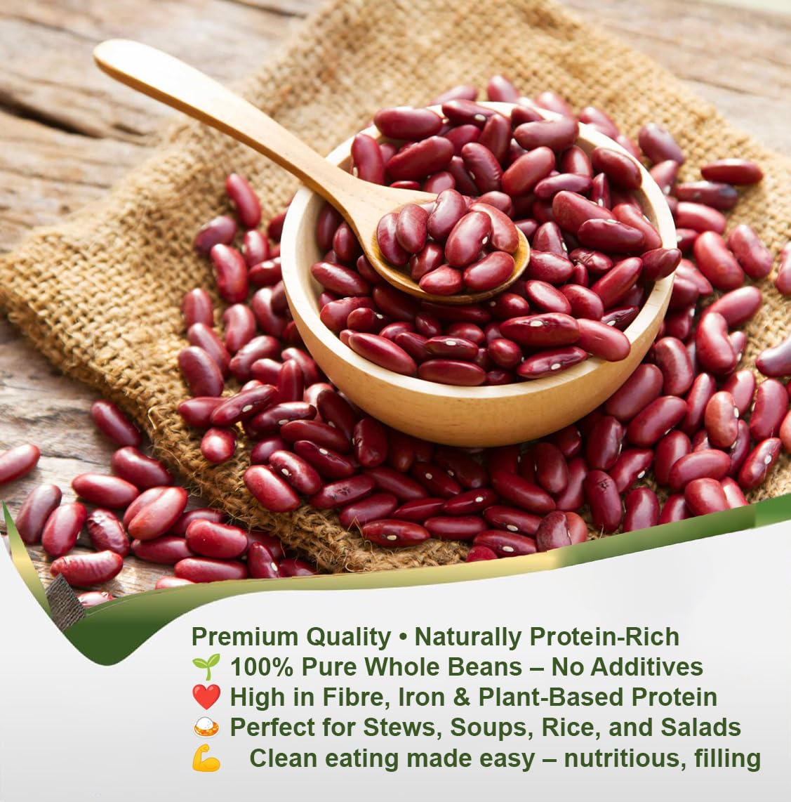 Africa Select Red Kidney Beans 3kg | Premium Quality Beans for Chilli, Stews & Salads | Family Pack