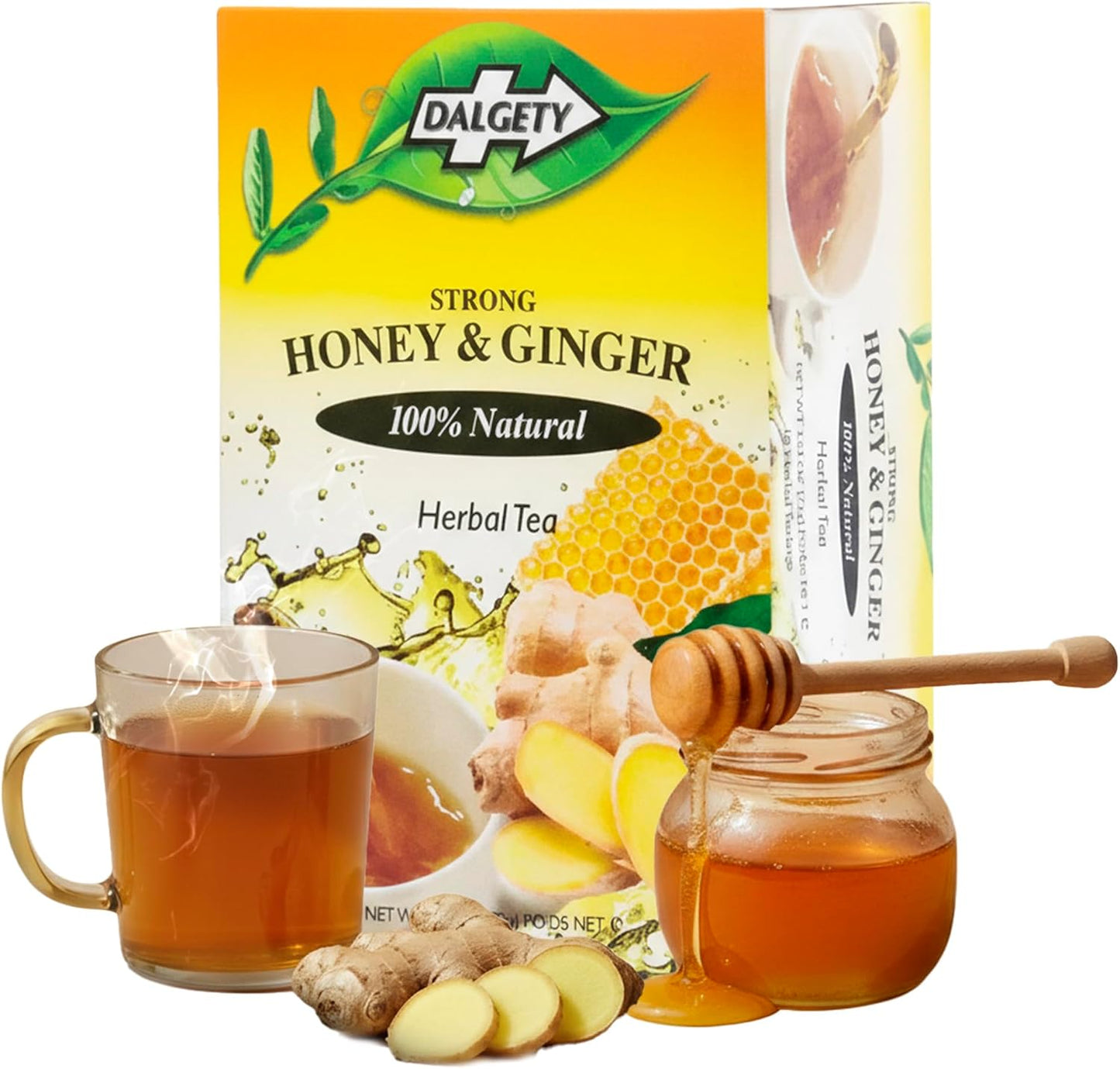 Dalgety Sorrel/Hibiscus & Ginger Herbal Infusion 3x45g Cartons (3 Pack) 100% Natural, Caffeine-Free Tea (Total 54 Teabags); Our Delicious Tea Builds the Immune System, Fights Fatigue & Boosts Energy