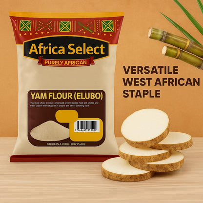 Africa Select Yam Flour (Elubo) 1.5kg | Premium Roasted Yam Flour for Amala & African Cuisine