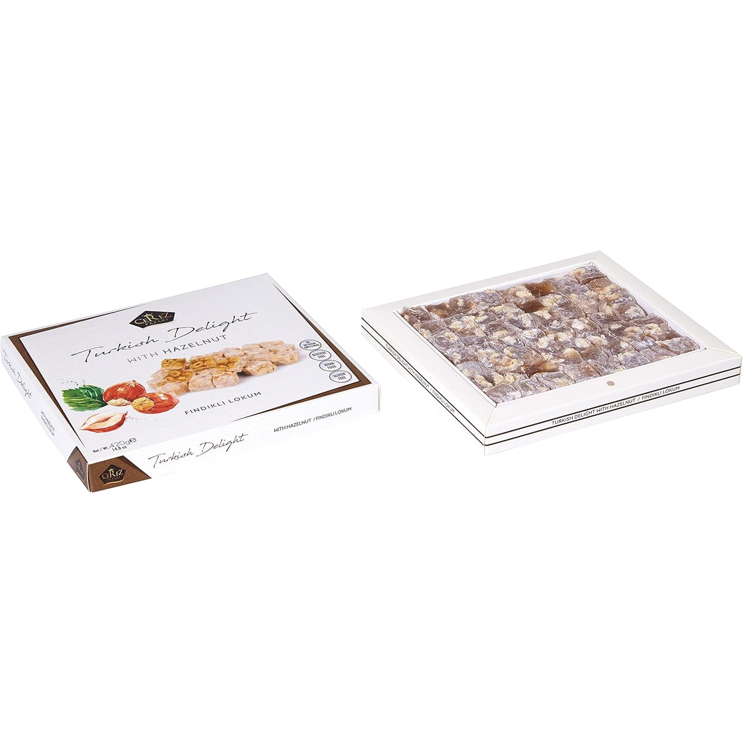 Turkish Delight White Box Double Extra Hazelnut 210g-4