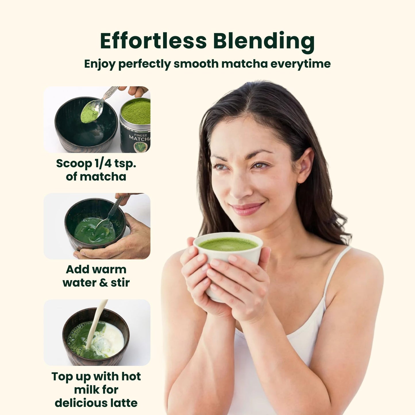 Heapwell Matcha Powder - 50g | High Grade Japanese Premium Green Tea Powder | Great Taste Award Winner | Perfect for Tea, Lattes & Smoothies | Contains L-Theanine & Antioxidants | Vegan & Gluten-Free