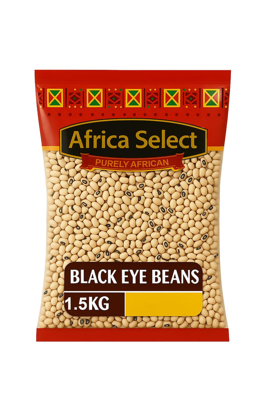 Africa Select Black Eye Beans 1.5kg | Premium Quality Beans for Stews, Soups & Salads