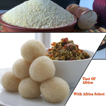 Africa Select White Gari 1.5kg | Premium Fermented Cassava Granules for Eba, Fufu & African Cuisine