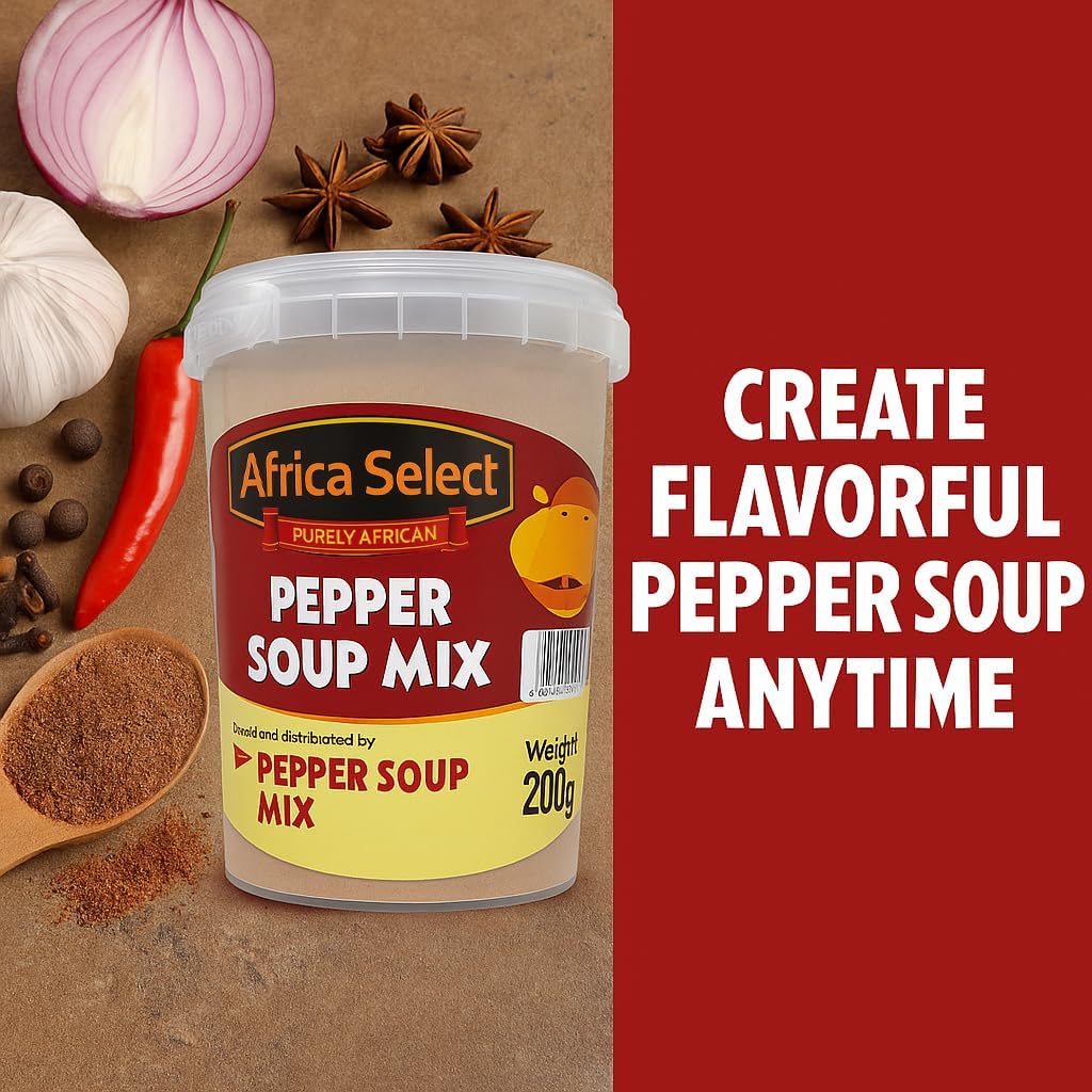 Africa Select Pepper Soup Mix 200g | Authentic West African Seasoning Blend