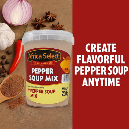 Africa Select Pepper Soup Mix 200g | Authentic West African Seasoning Blend