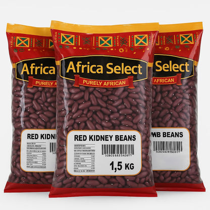 Africa Select Red Kidney Beans 3kg | Premium Quality Beans for Chilli, Stews & Salads | Family Pack