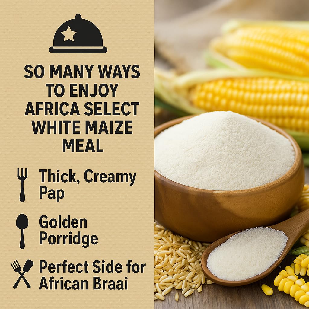 Africa Select White Maize Meal 1.5kg | Premium Maize Flour for Sadza, Ugali, Nshima & Traditional African Dishes