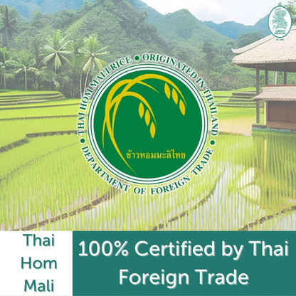 Green Dragon Thai Fragrant Jasmine Rice 10KG | Thai Hom Mali | AAA | Premium Rice | White Rice | Chinese Ingredients | Chinese Asian Cooking | 10KG