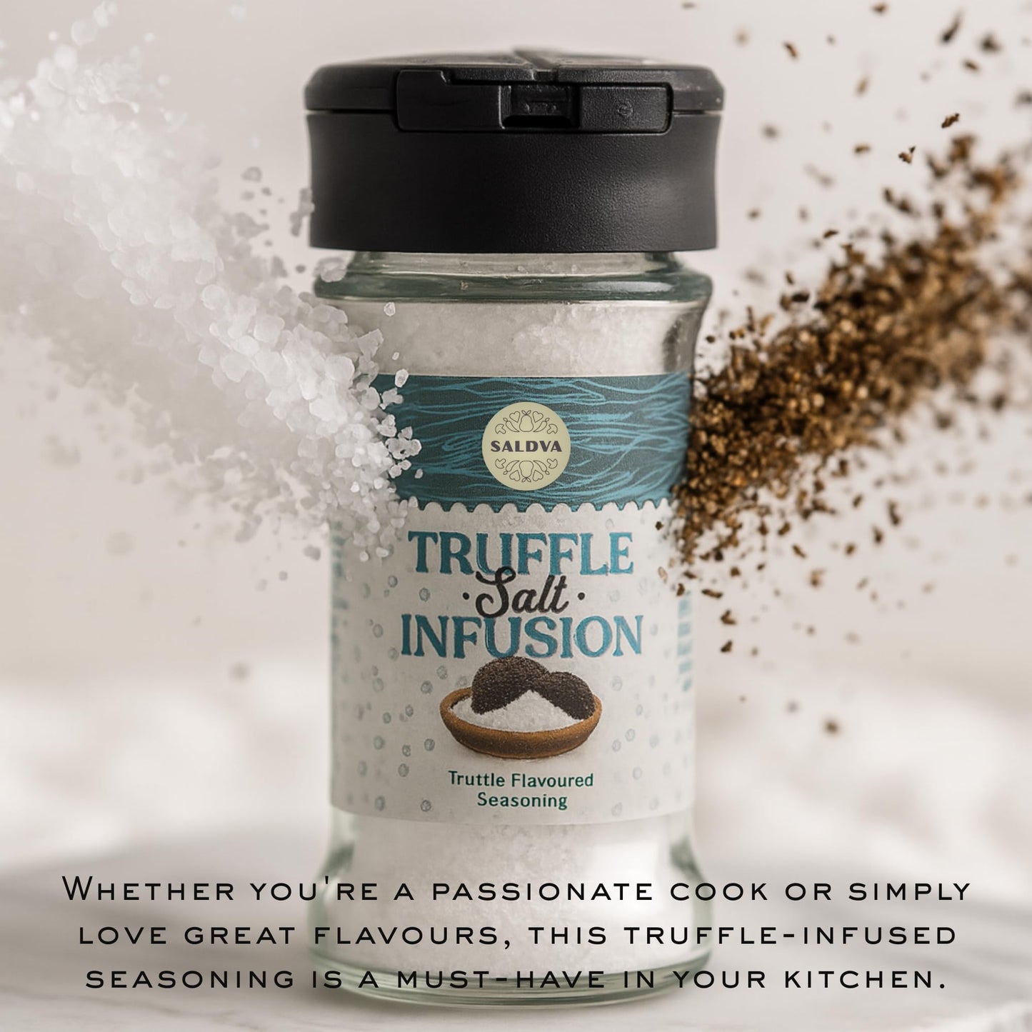 Premium Truffle Steak & BBQ Rub – Limited Edition Gourmet Seasoning – Infused with Truffles for Luxurious Flavour – Unique Blend of Spices - Large Jar (200g)