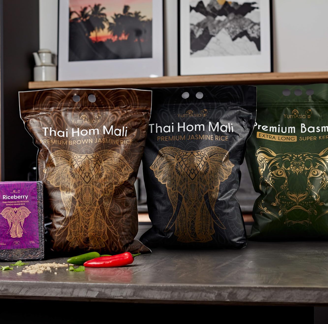 Yum Asia Thai Hom Mali Premium Jasmine Brown Rice - 5kg