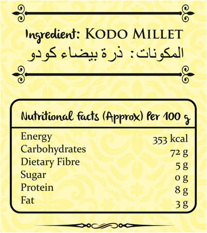 Manna Millets - Natural Grains Combo Pack of 4 | Kodo 500g, Little 500g, Proso 500g, Barnyard 500g | Nutrient Powerhouse, High Protein & 100% More Fibre Than Rice
