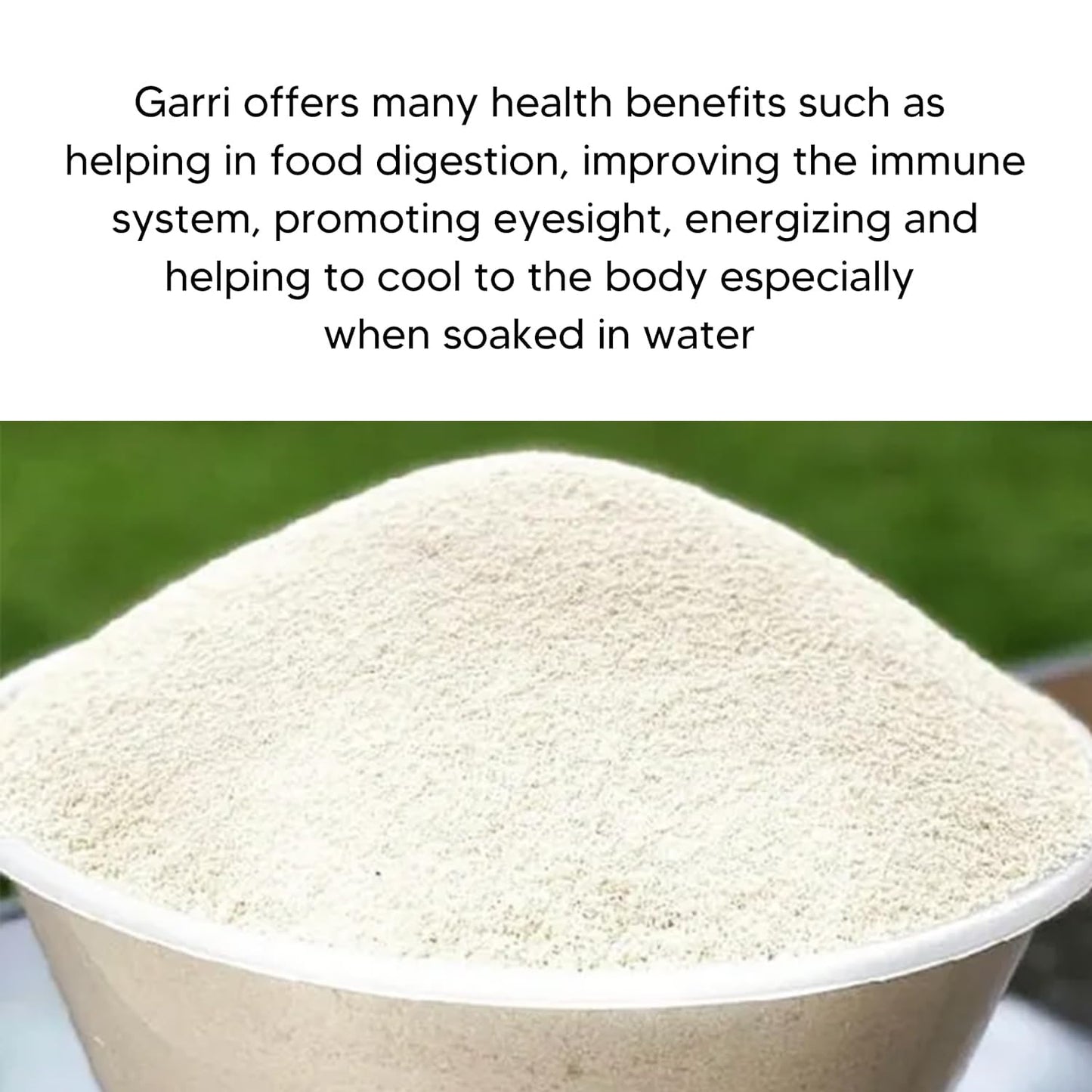 Africa Select White Gari 1.5kg | Premium Fermented Cassava Granules for Eba, Fufu & African Cuisine