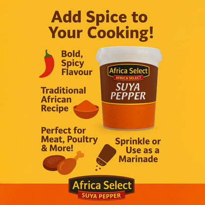 Africa Select Suya Pepper 250g | Authentic West African BBQ Spice Blend