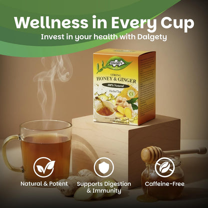 Dalgety Sorrel/Hibiscus & Ginger Herbal Infusion 3x45g Cartons (3 Pack) 100% Natural, Caffeine-Free Tea (Total 54 Teabags); Our Delicious Tea Builds the Immune System, Fights Fatigue & Boosts Energy
