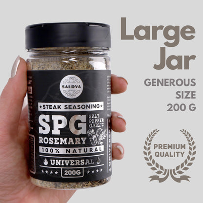 Premium Truffle Steak & BBQ Rub – Limited Edition Gourmet Seasoning – Infused with Truffles for Luxurious Flavour – Unique Blend of Spices - Large Jar (200g)