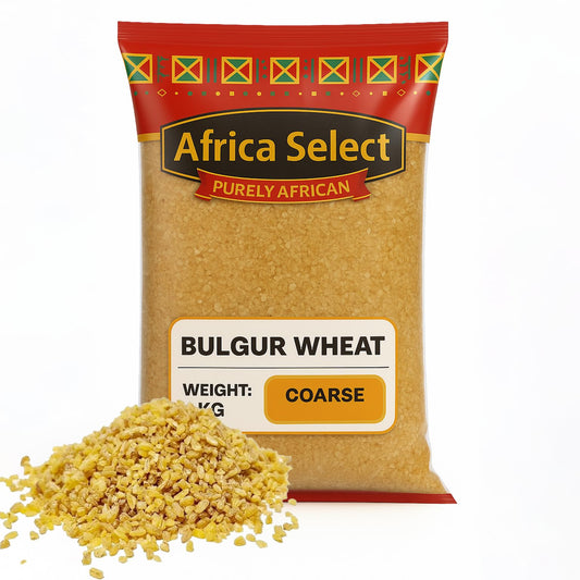 Africa Select Bulgur Wheat Coarse 1kg | Premium Coarse Cracked Durum Wheat for Pilaf, Soups & Stews | Nutritious & Filling