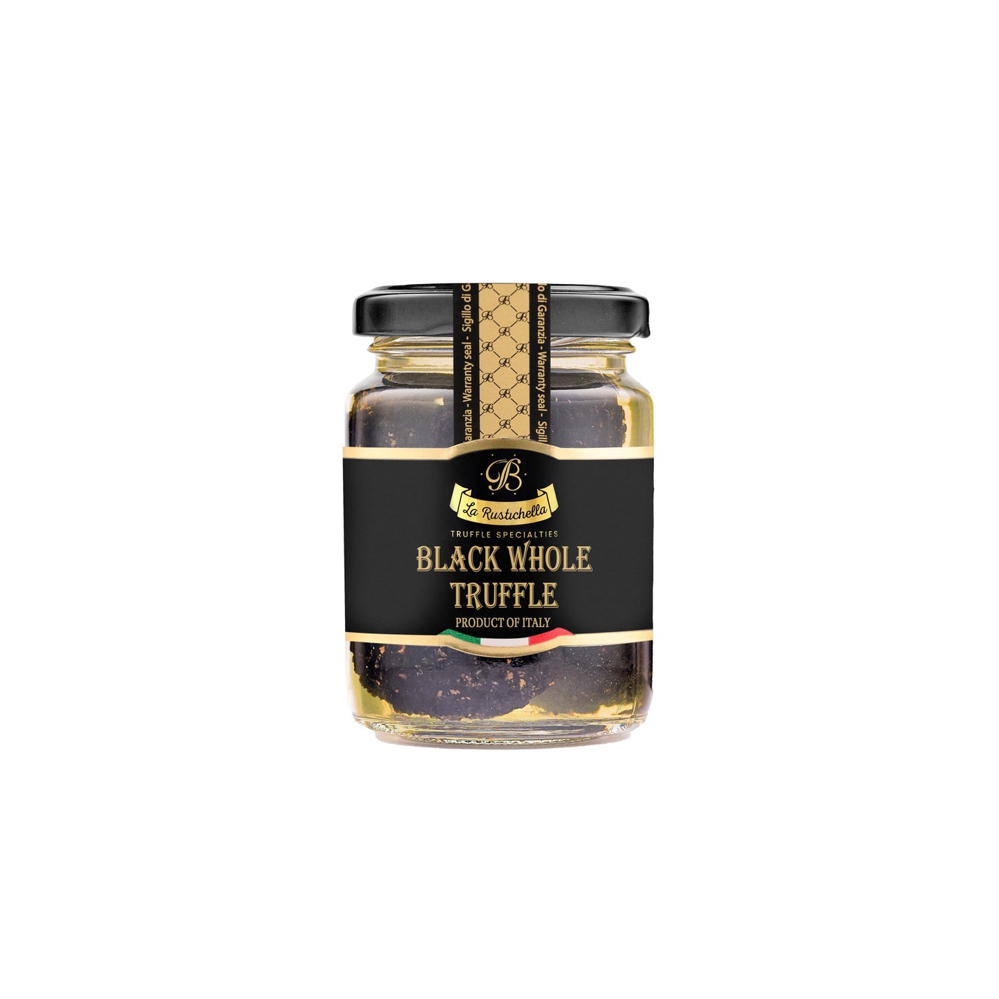 La Rustichella - Whole Black Truffles 35gr - 100% Made in Italy | Vegan, Gluten-Free, Cholesterol-Free