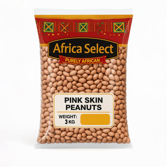 Africa Select Pink Skin Peanuts 1.5kg | Premium Raw Peanuts with Skin for Snacking, Roasting & Cooking