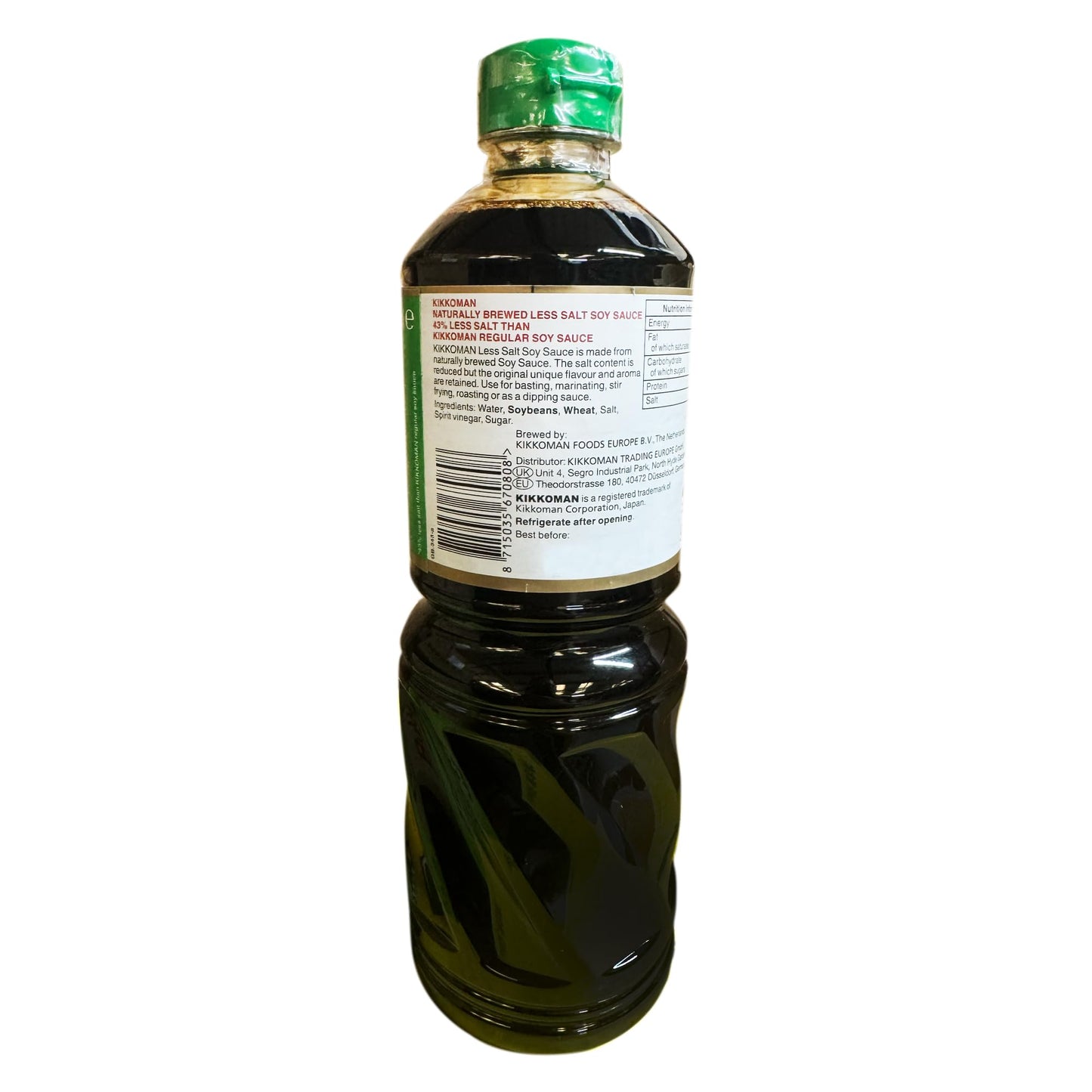 Kikkoman Soy Sauce, 1 Litre, Naturally Brewed