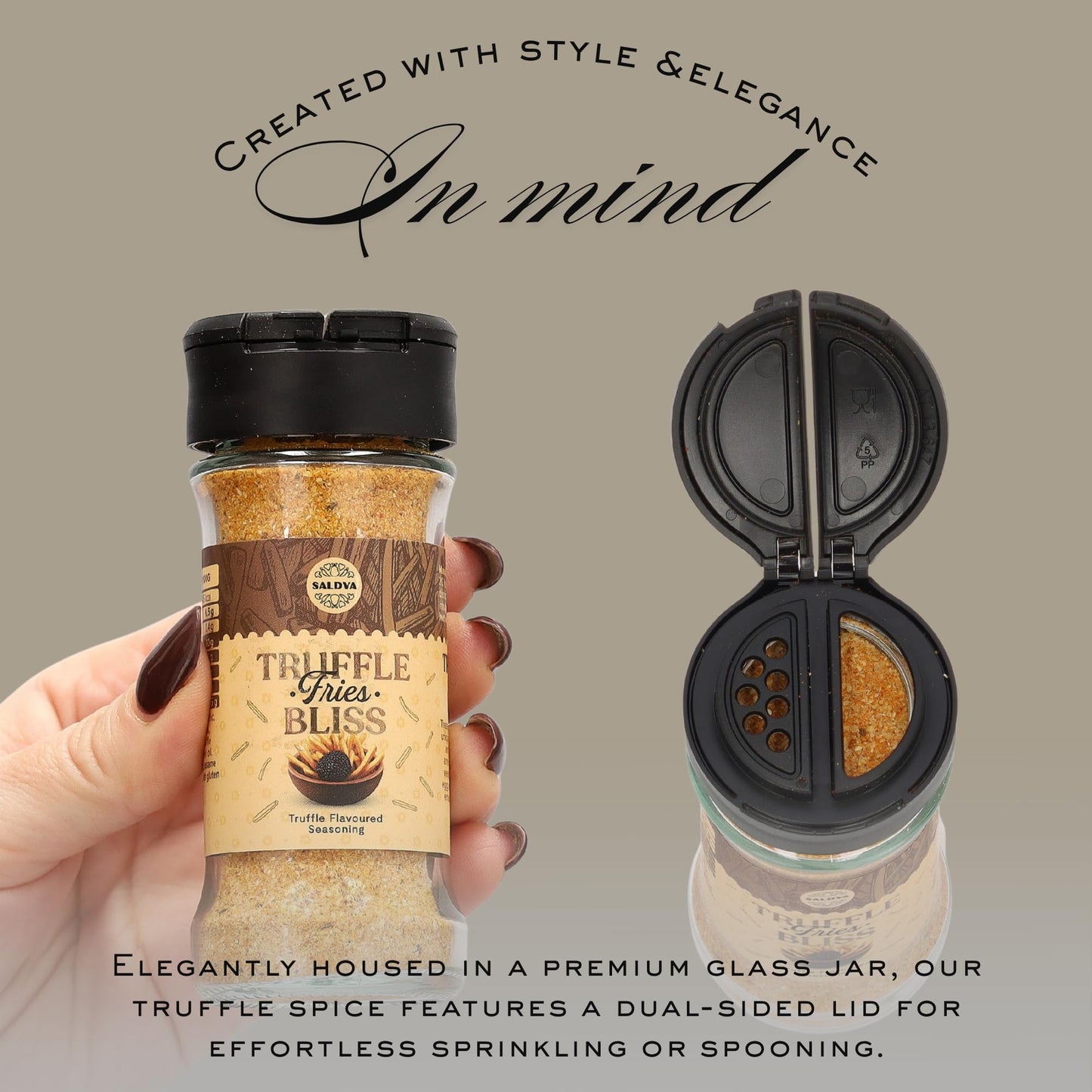 Premium Truffle Steak & BBQ Rub – Limited Edition Gourmet Seasoning – Infused with Truffles for Luxurious Flavour – Unique Blend of Spices - Large Jar (200g)