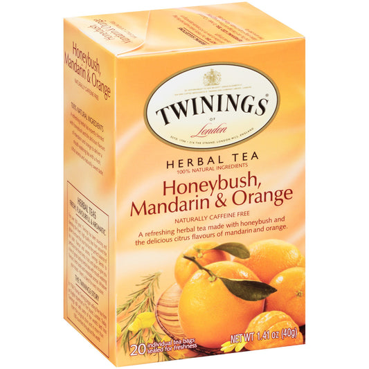 Twinings Honeybush Mandrine Orange Tea (6x20 Bag)-0