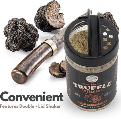 Premium Truffle Steak & BBQ Rub – Limited Edition Gourmet Seasoning – Infused with Truffles for Luxurious Flavour – Unique Blend of Spices - Large Jar (200g)