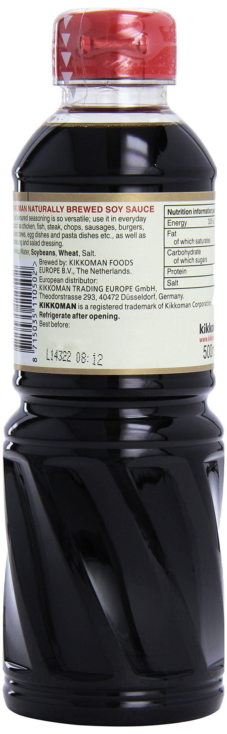 Kikkoman Soy Sauce, 1 Litre, Naturally Brewed