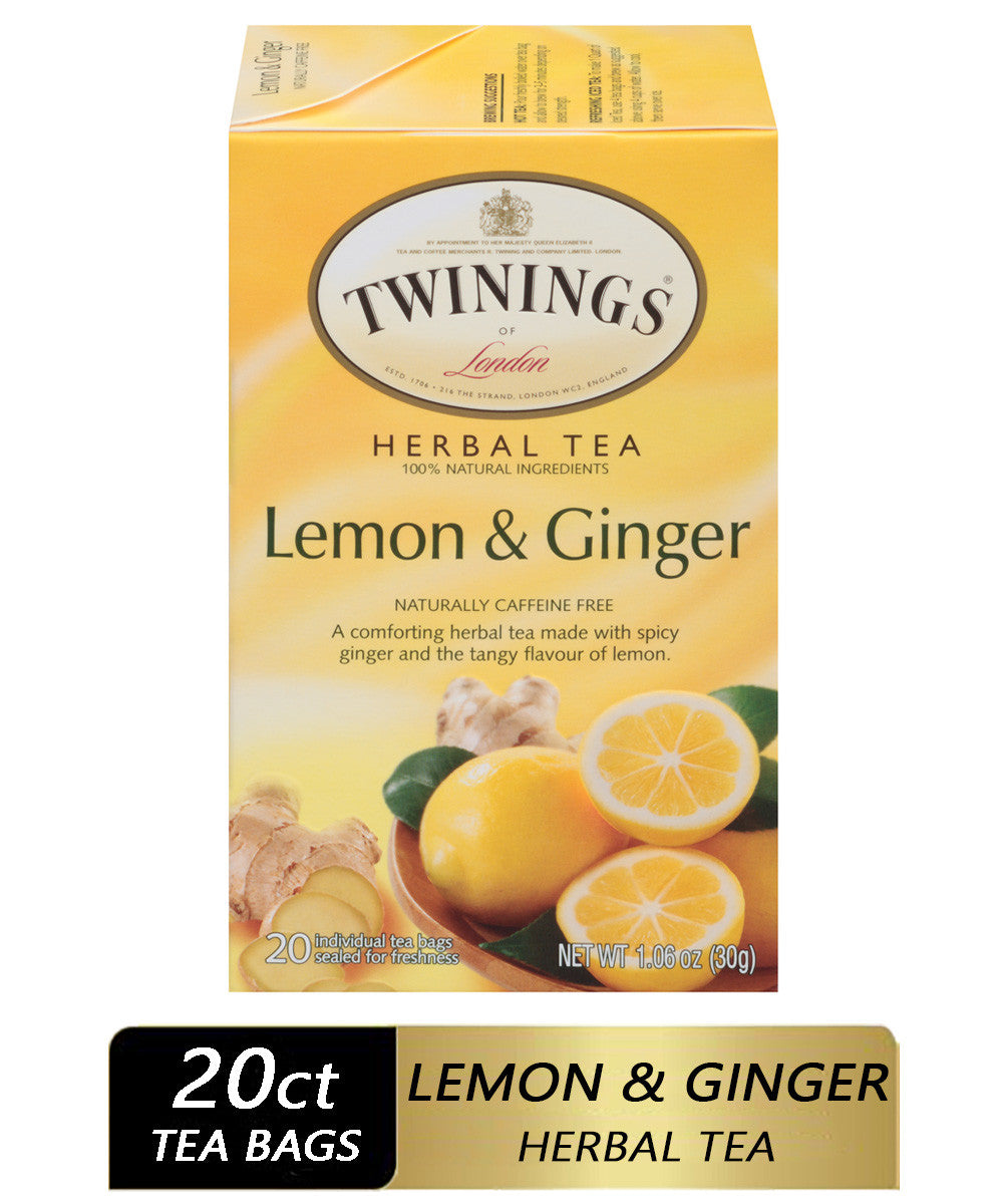 Twinings Lemon & Ginger Tea (6x20 Bag)-7